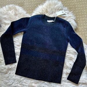NWT Tory Burch Metallic Sweater Size XS